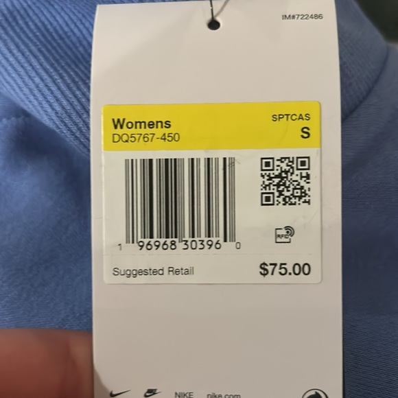 Blue cropped Nike sweatshirt, never worn - Picture 4 of 4